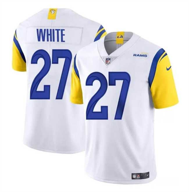 Men & Women & Youth Los Angeles Rams #27 Tre%27Davious White White Vapor Untouchable Football Stitched Jersey->new england patriots->NFL Jersey
